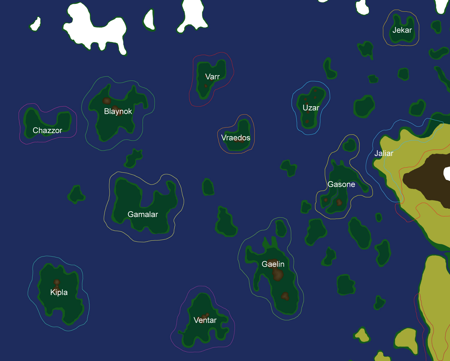 The Great Alliance map