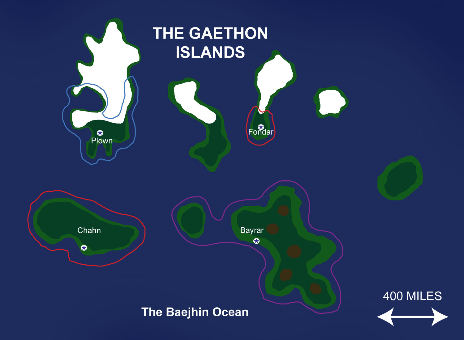 Map of the Gaethon Islands