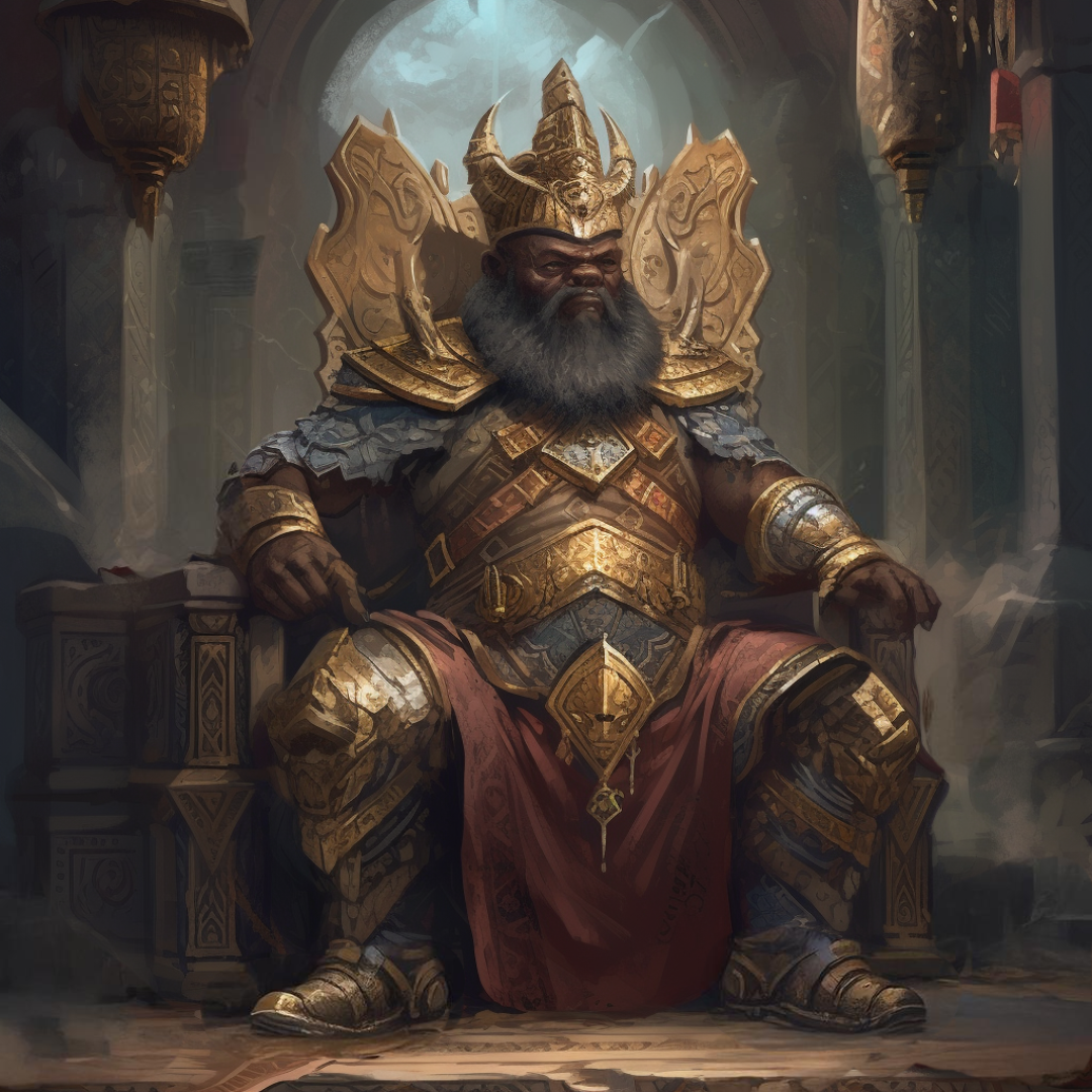 Portrait of King Borguss Drauzophan of Kolar