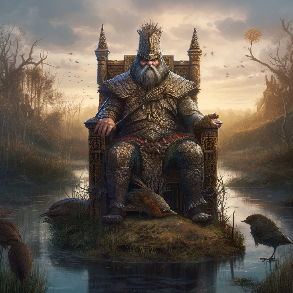 Portrait of King Raulok Stonefoot of Hiegan