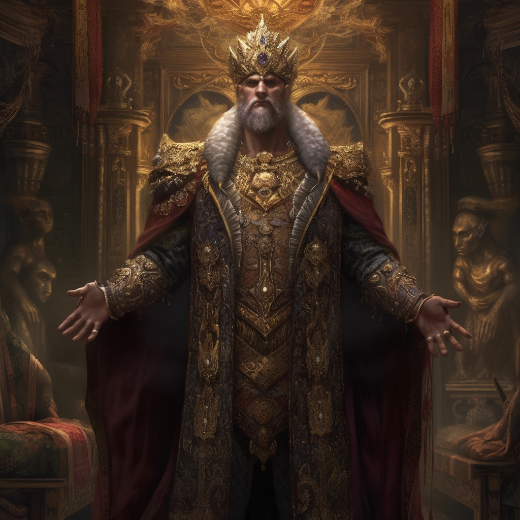 Portrait of King Wondo Dikarn of Gamalar
