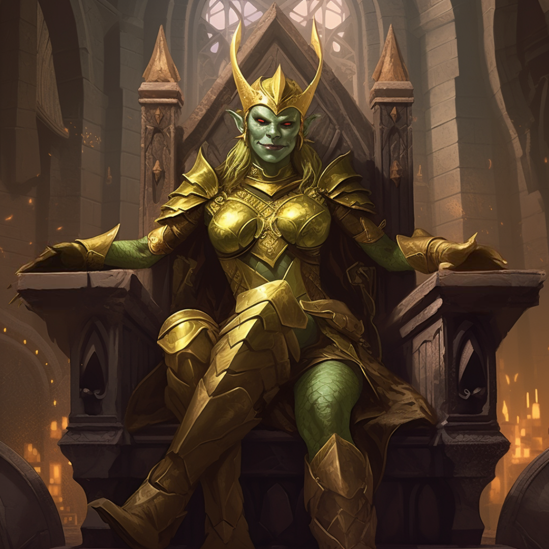 Portrait of Queen Devaunda Three Legs of Kleen