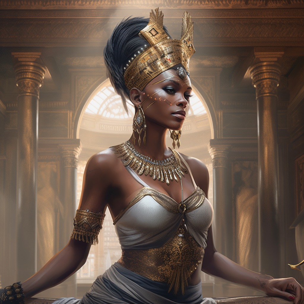 Portrait of Queen Lazathael Tequala of Bequain