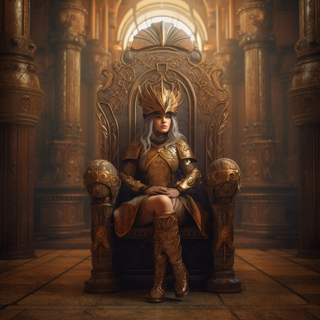 Portrait of Queen Rhaleikka Goldtooth of Jaibeg