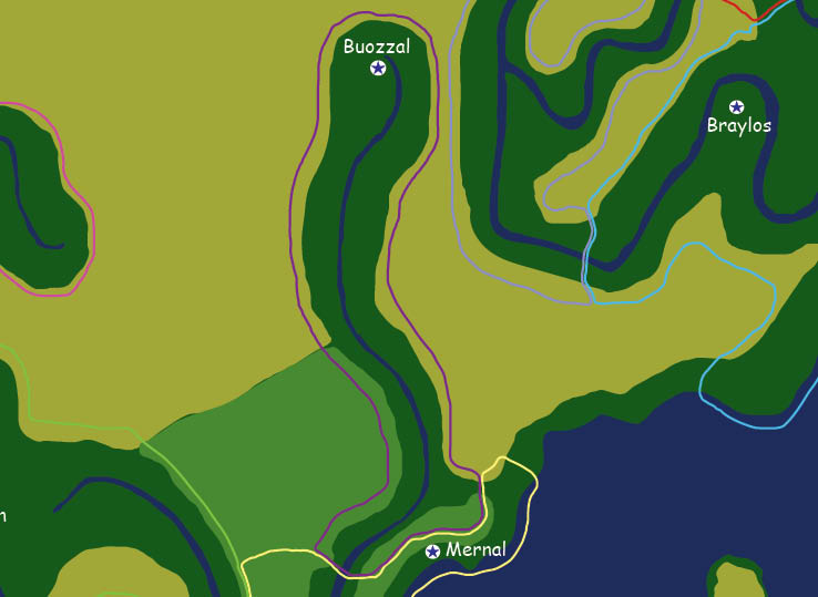 Map of the nation of Buozzal