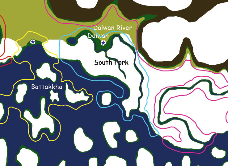 Map of the nation of Daiwan