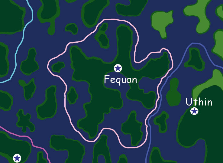 Map of the nation of Fequan