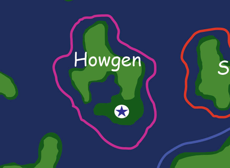 Map of the nation of Howgen