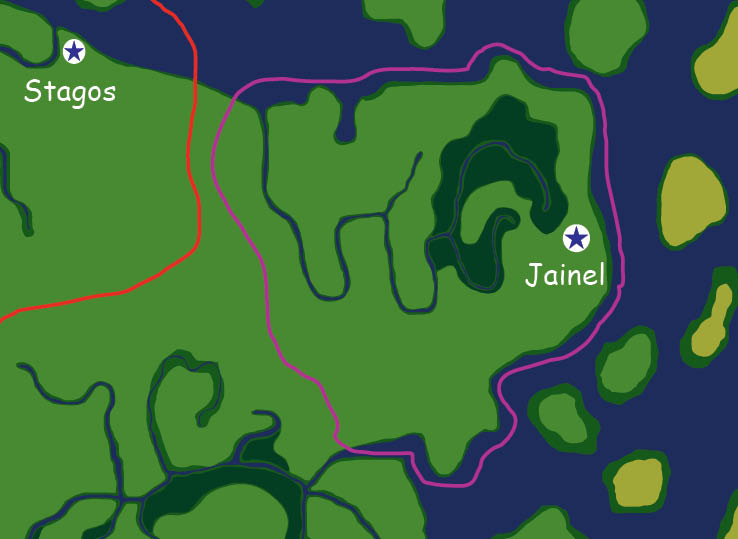 Map of the nation of Jainel
