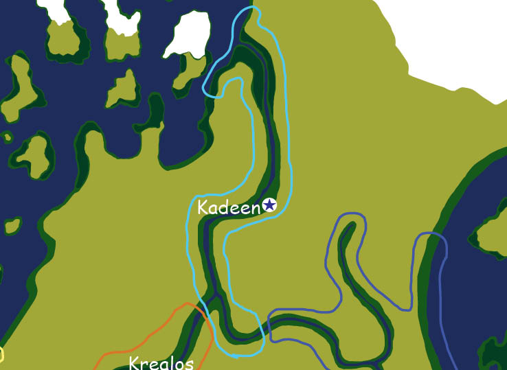 Map of the nation of Kadeen