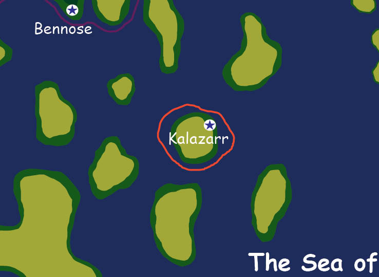 Map of the nation of Kalazarr