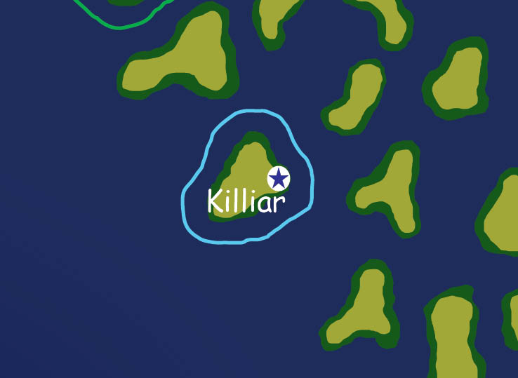 Map of the nation of Killiar