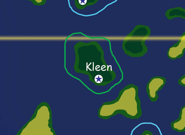 Map of the nation of Kleen