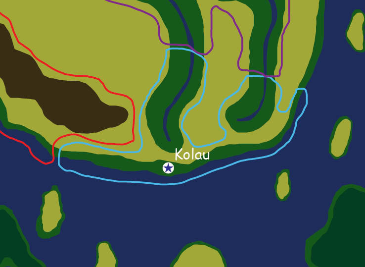 Map of the nation of Kolau
