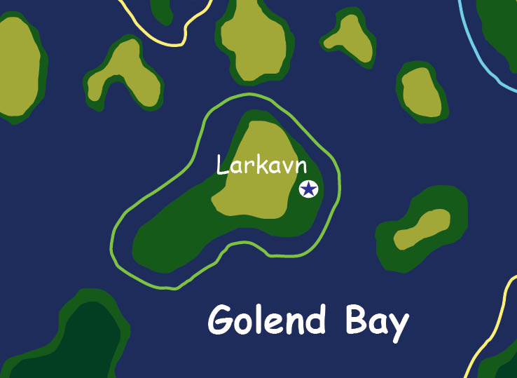 Map of the nation of Larkavn