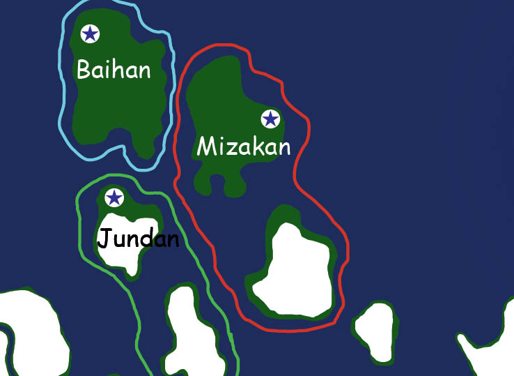 Map of the nation of Mizakan