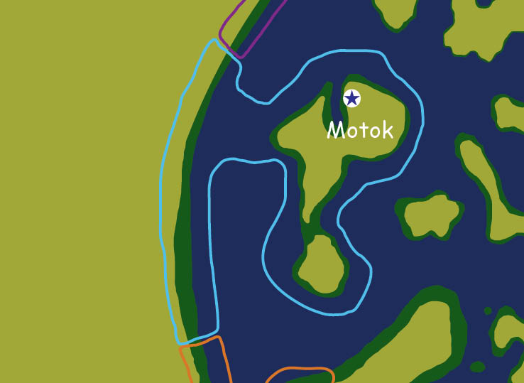 Map of the nation of Motok
