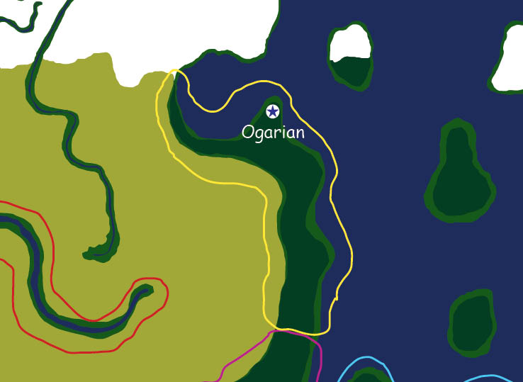 Map of the nation of Ogarian