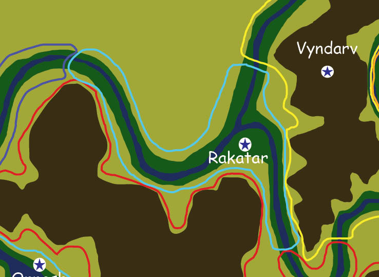 Map of the nation of Rakatar