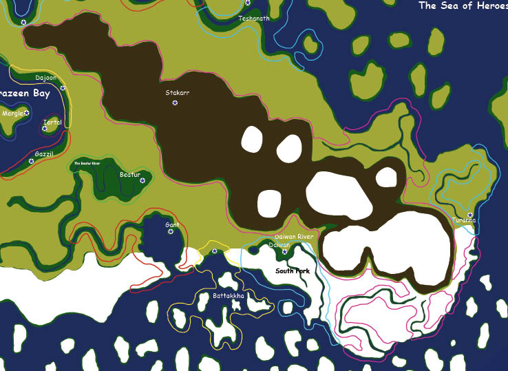 Map of the nation of Stakarr