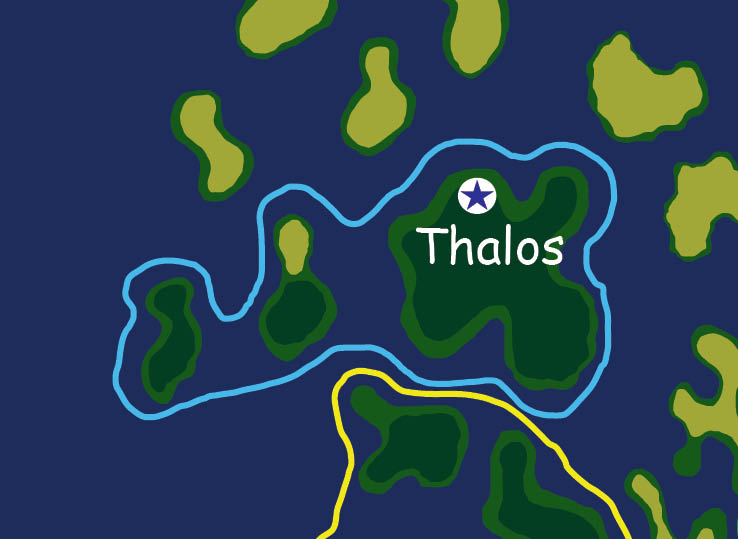 Map of the nation of Thalos