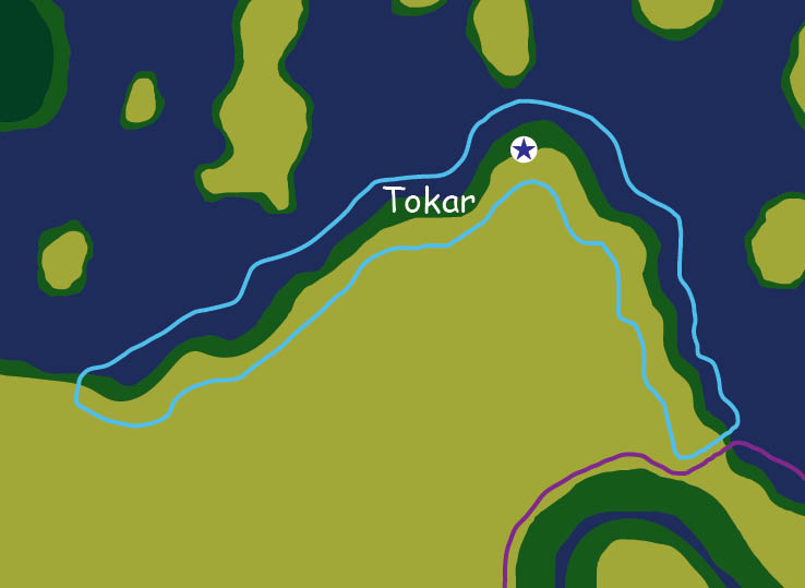 Map of the nation of Tokar