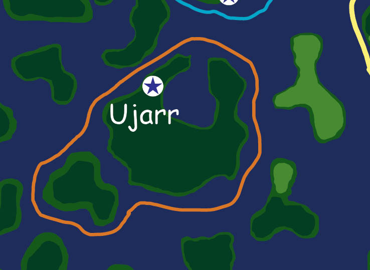 Map of the nation of Ujarr