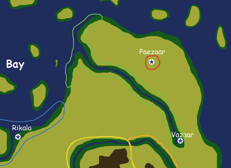 Map of the nation of Vazaar