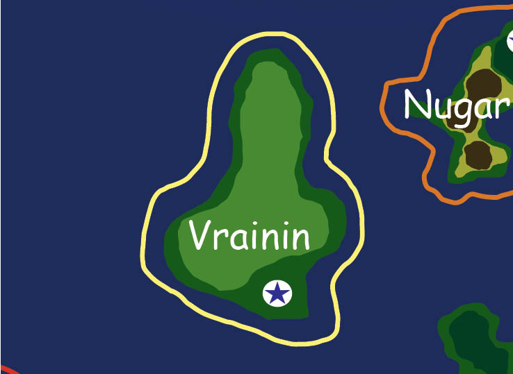 Map of the nation of Vrainin