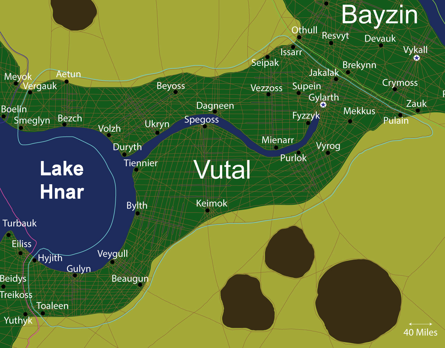 Map of the nation of Vutal