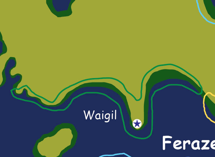 Map of the nation of Waigil