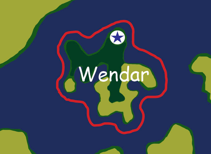 Map of the nation of Wendar