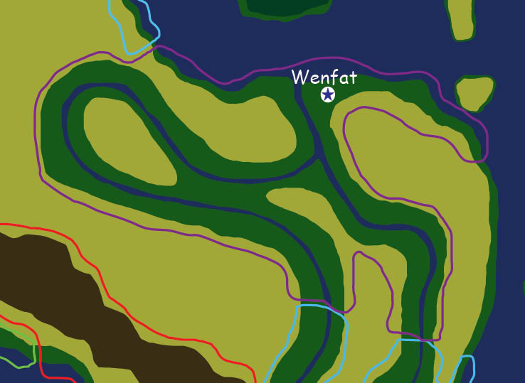 Map of the nation of Wenfat