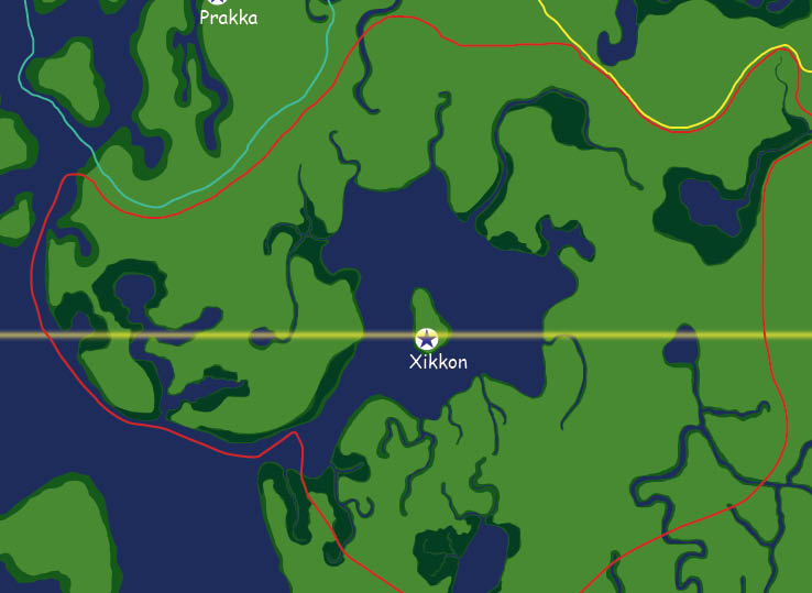 Map of the nation of Xikkon