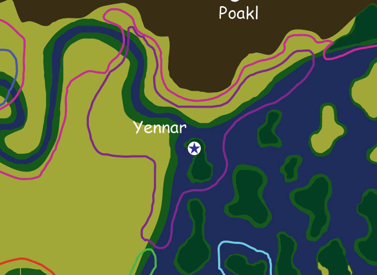Map of the nation of Yennar