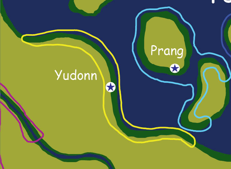 Map of the nation of Yudonn
