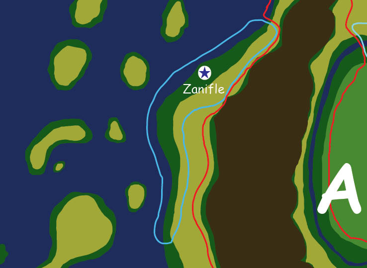 Map of the nation of Zanifle