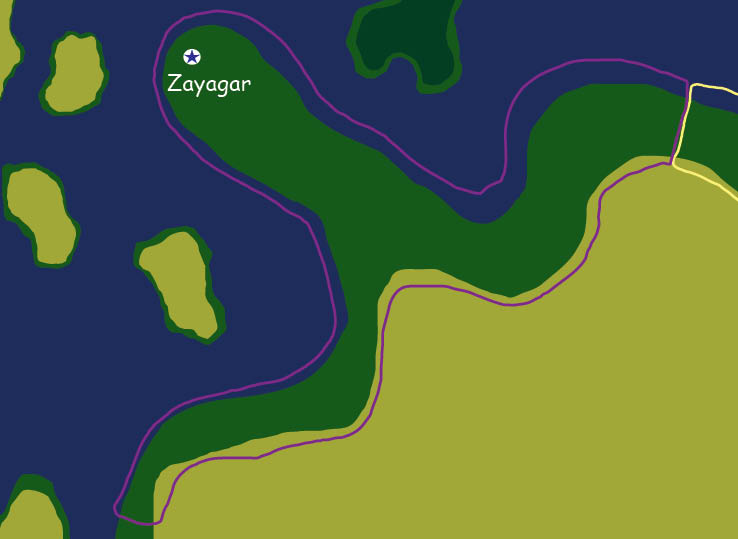 Map of the nation of Zayagar